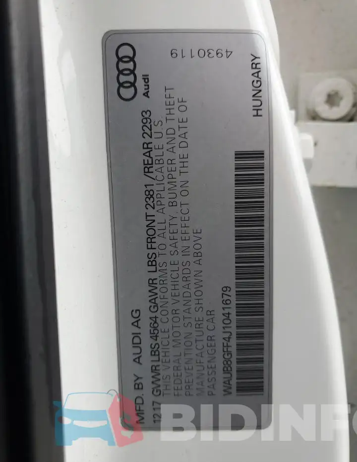 WAUB8GFF4J1041679 Photo# 12