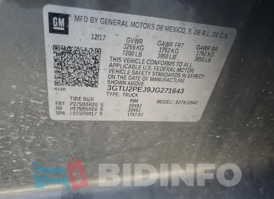 3GTU2PEJ9JG271643 Photo# 12