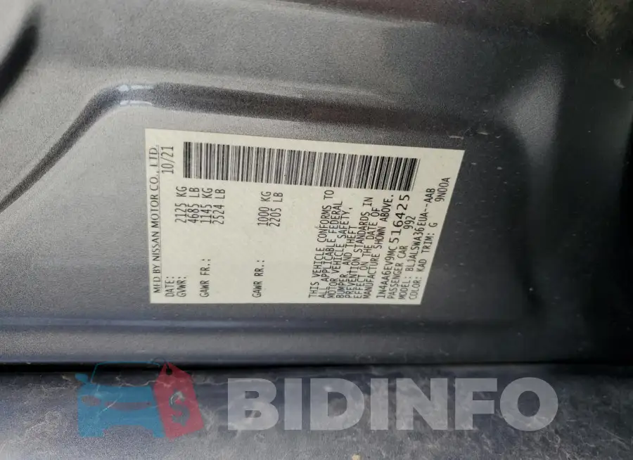 1N4AA6EV9MC516425 Photo# 12