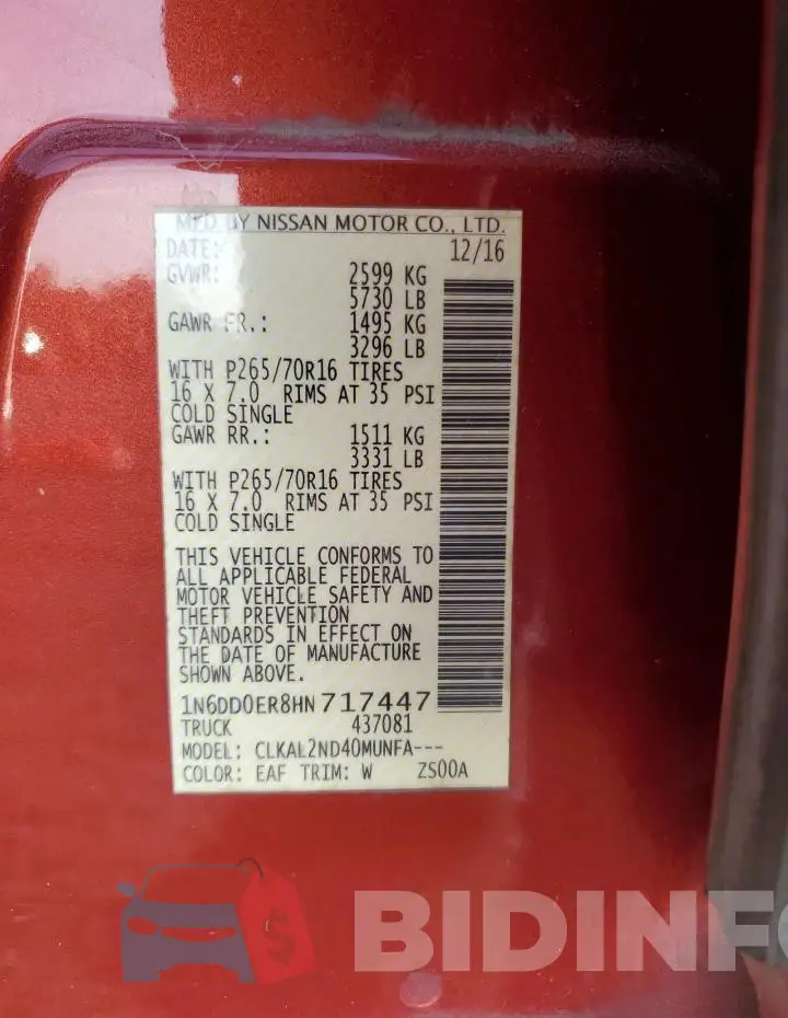 1N6DD0ER8HN717447 Photo# 12
