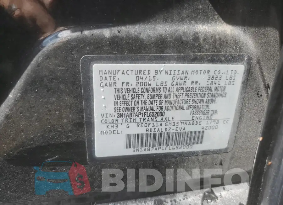 3N1AB7AP1FL652000 Photo# 13