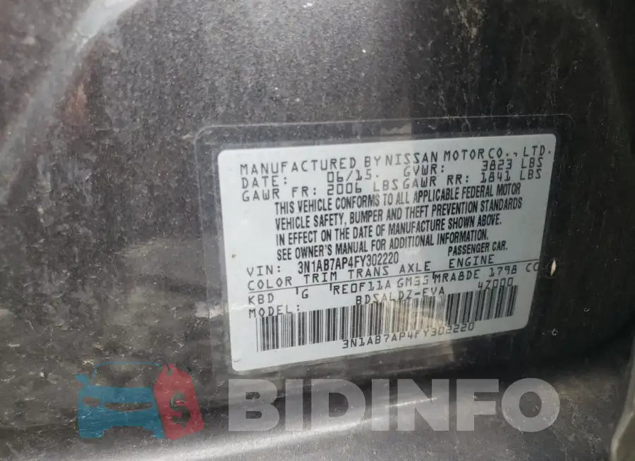 3N1AB7AP4FY302220 Photo# 13