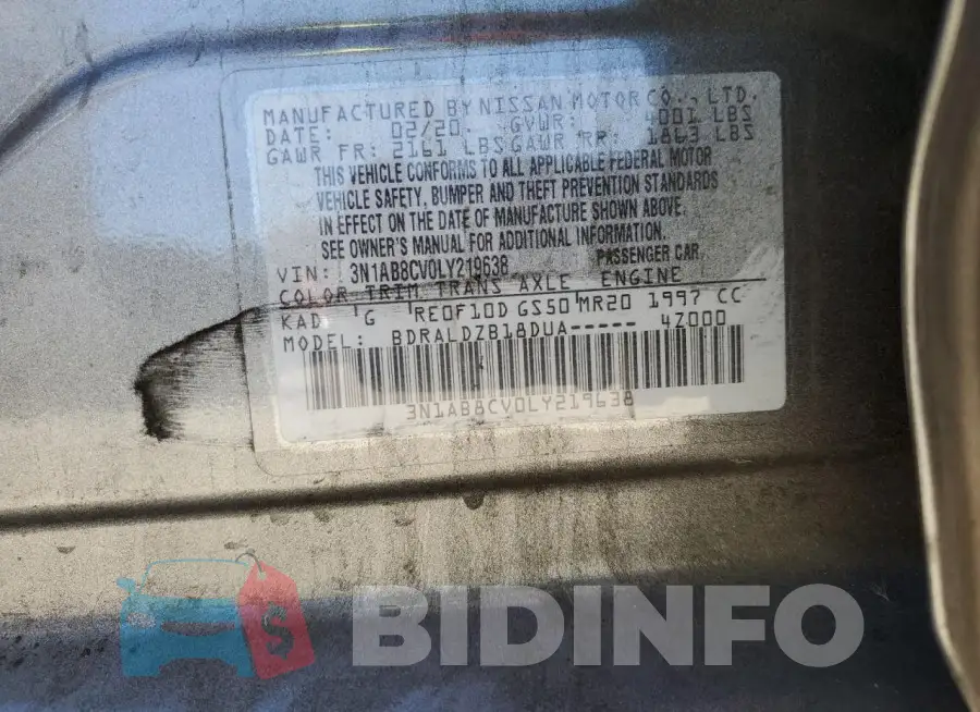 3N1AB8CV0LY219638 Photo# 12