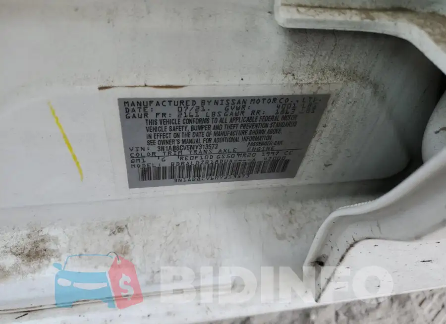 3N1AB8CV6MY313573 Photo# 13