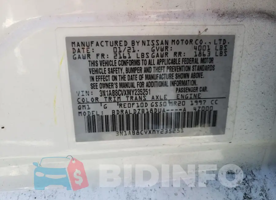 3N1AB8CVXMY235251 Photo# 13