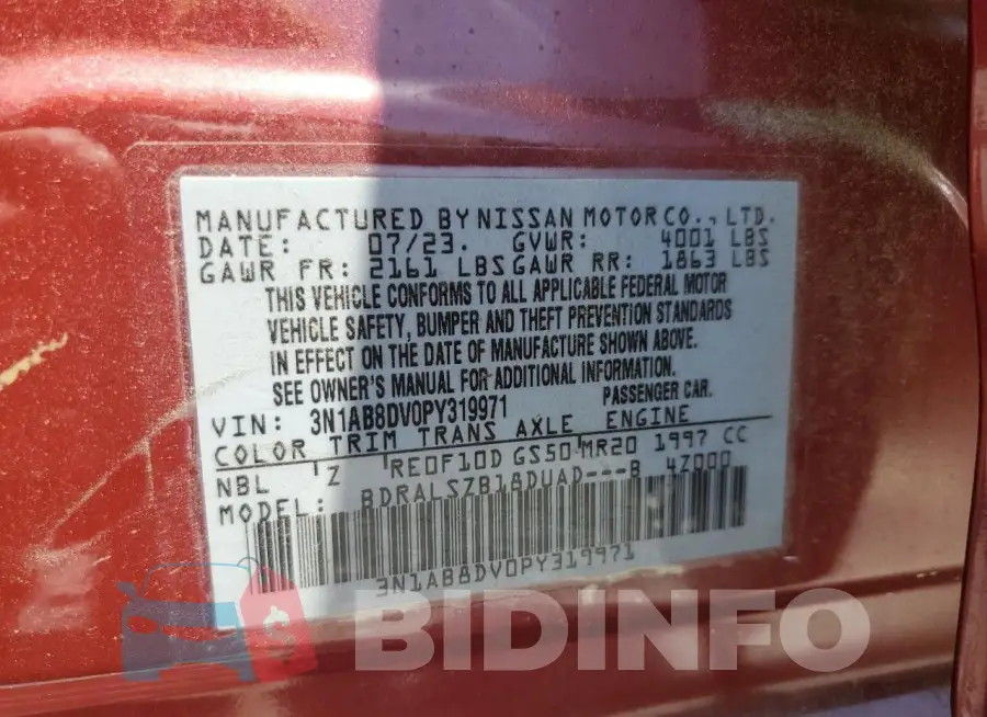 3N1AB8DV0PY319971 Photo# 12