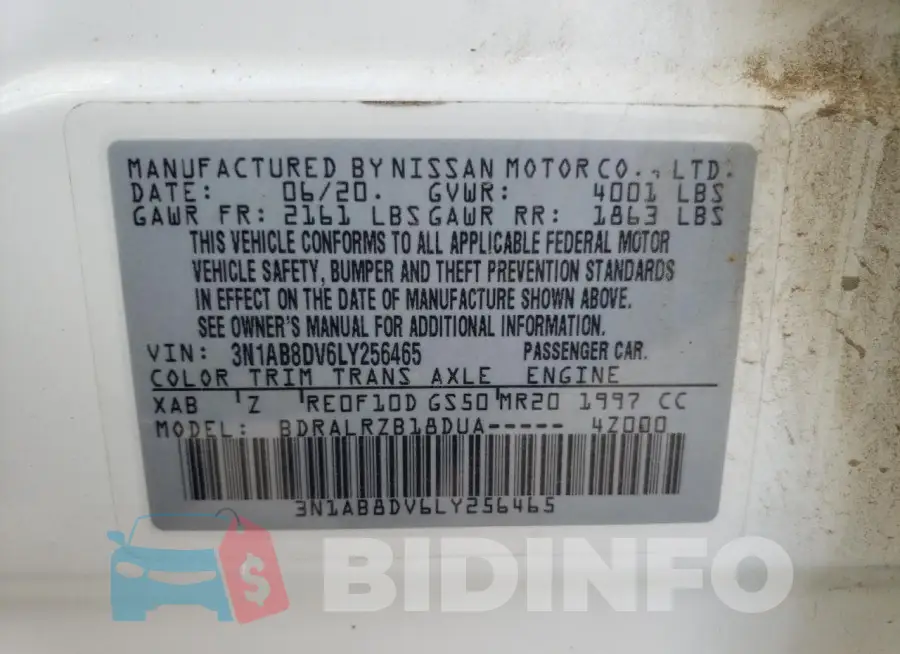 3N1AB8DV6LY256465 Photo# 12