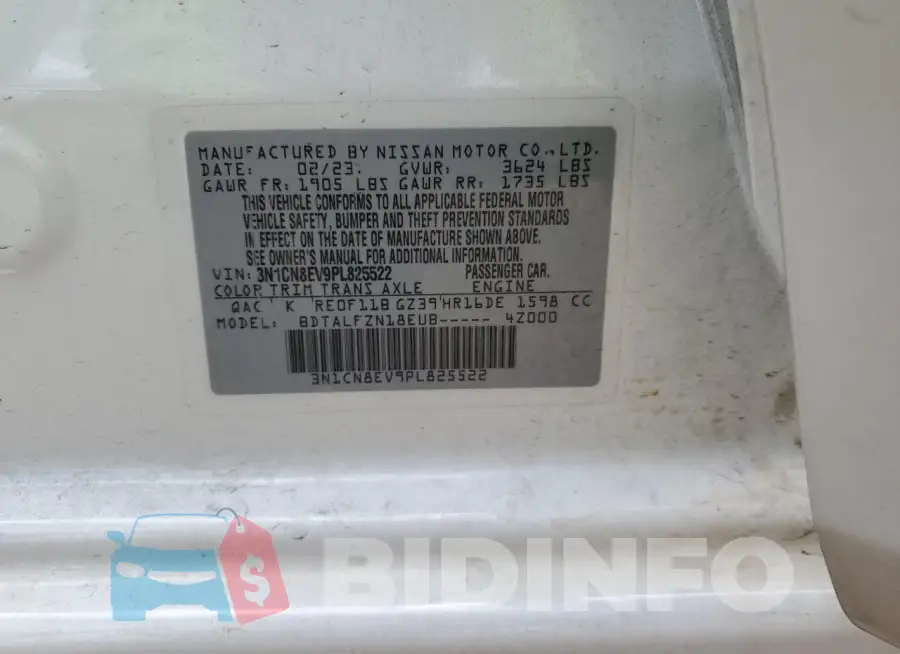 3N1CN8EV9PL825522 Photo# 13
