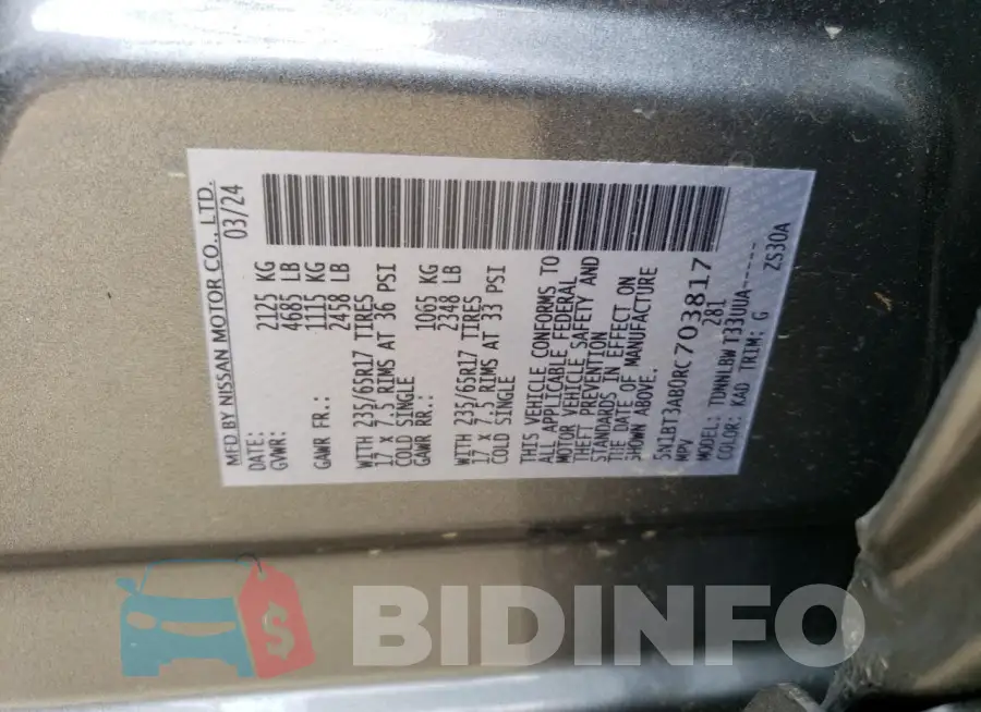 5N1BT3AB0RC703817 Photo# 12