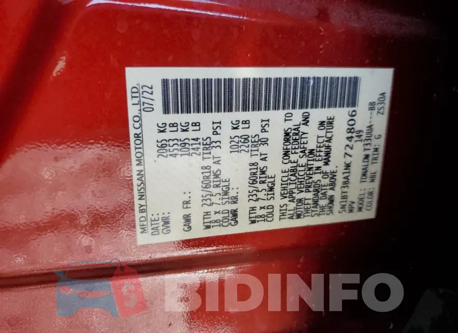 5N1BT3BA1NC724806 Photo# 14