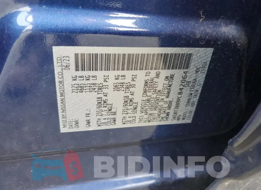 5N1BT3BB9PC842064 Photo# 13