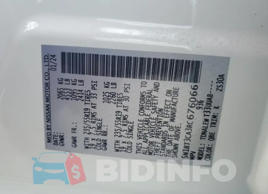 5N1BT3CA3RC676066 Photo# 14
