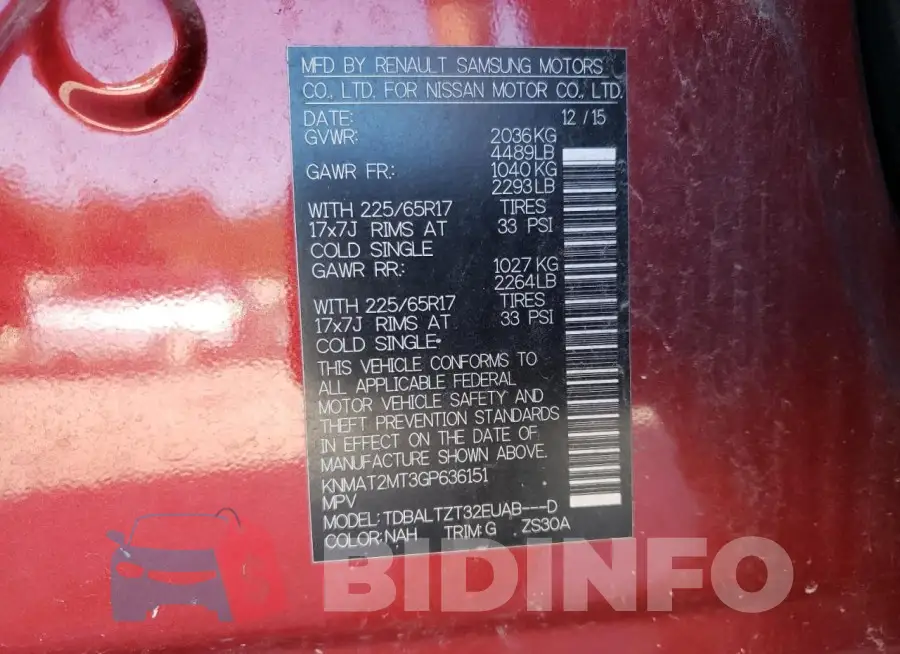 KNMAT2MT3GP636151 Photo# 13