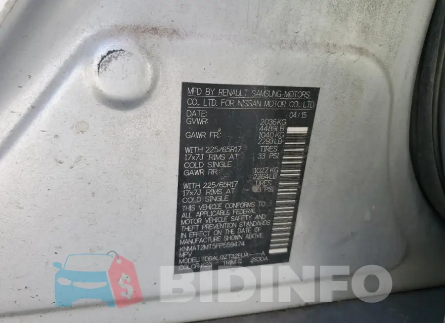 KNMAT2MT5FP559474 Photo# 13