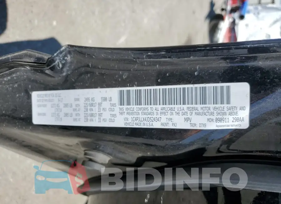 1C4PJLLX4JD524347 Photo# 13