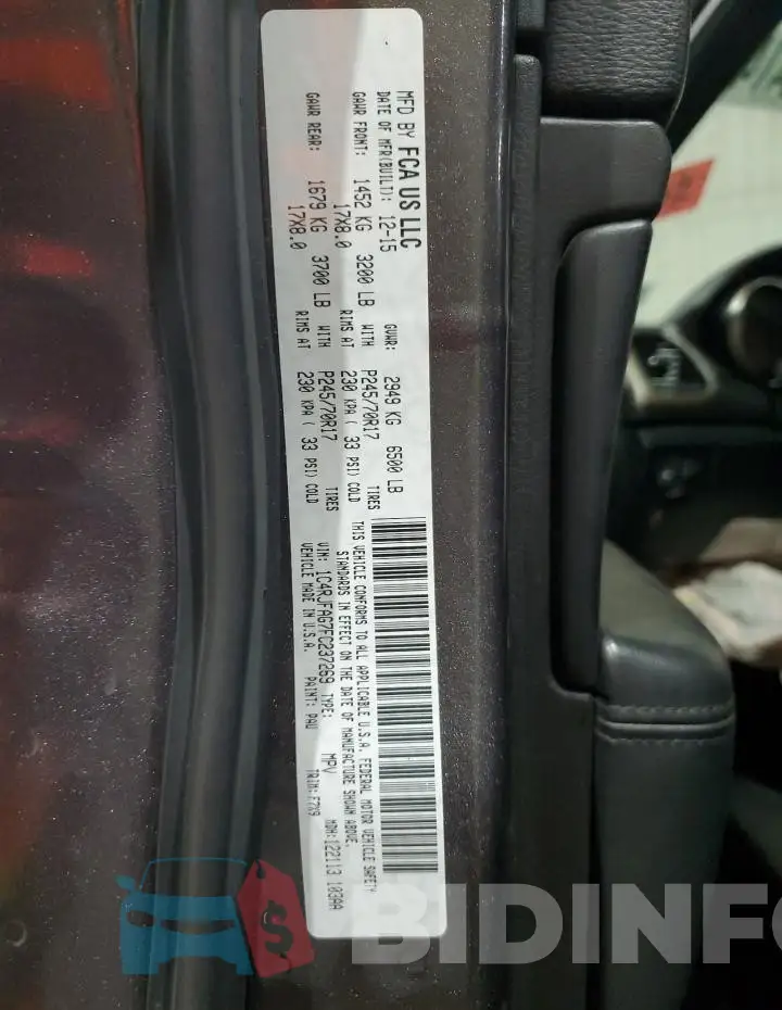 1C4RJFAG7FC237269 Photo# 14