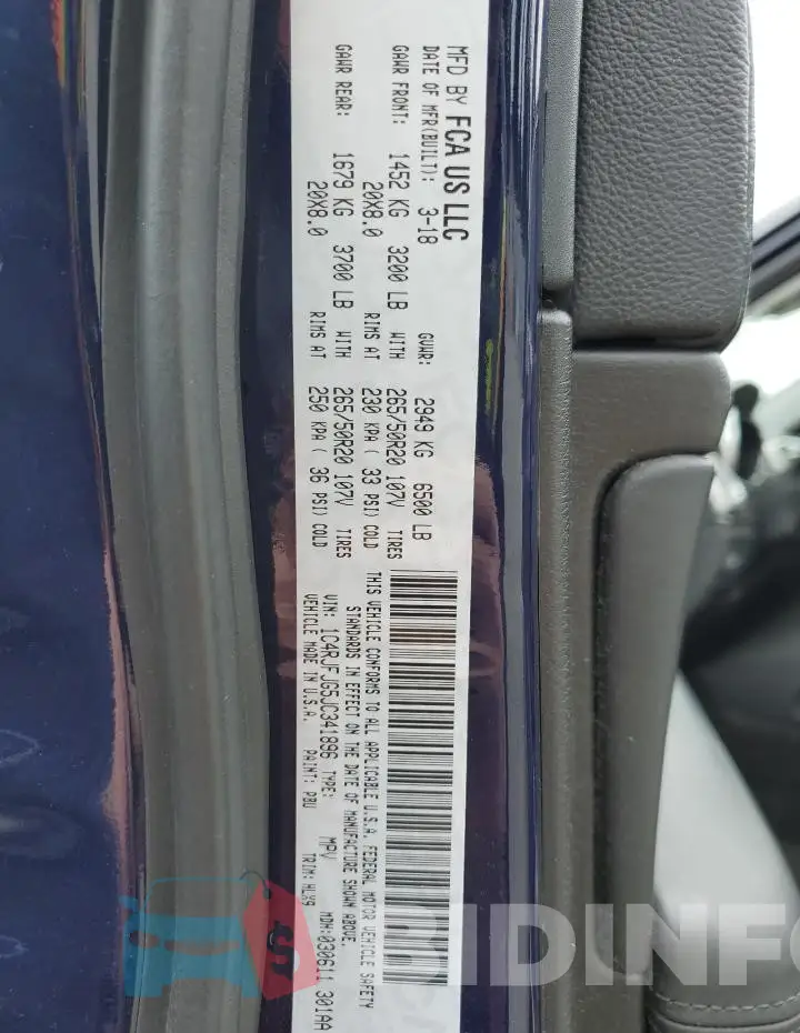 1C4RJFJG5JC341896 Photo# 13