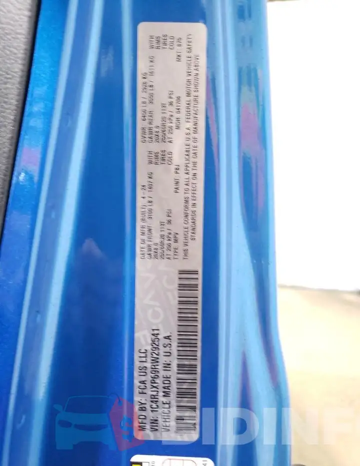 1C4RJXP69RW292541 Photo# 12