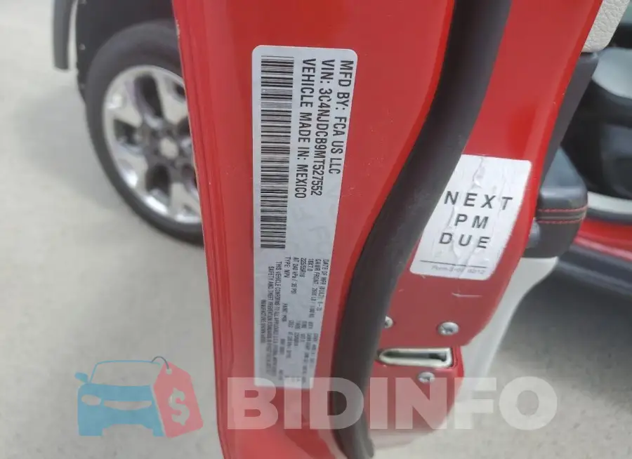 3C4NJDCB9MT527552 Photo# 13