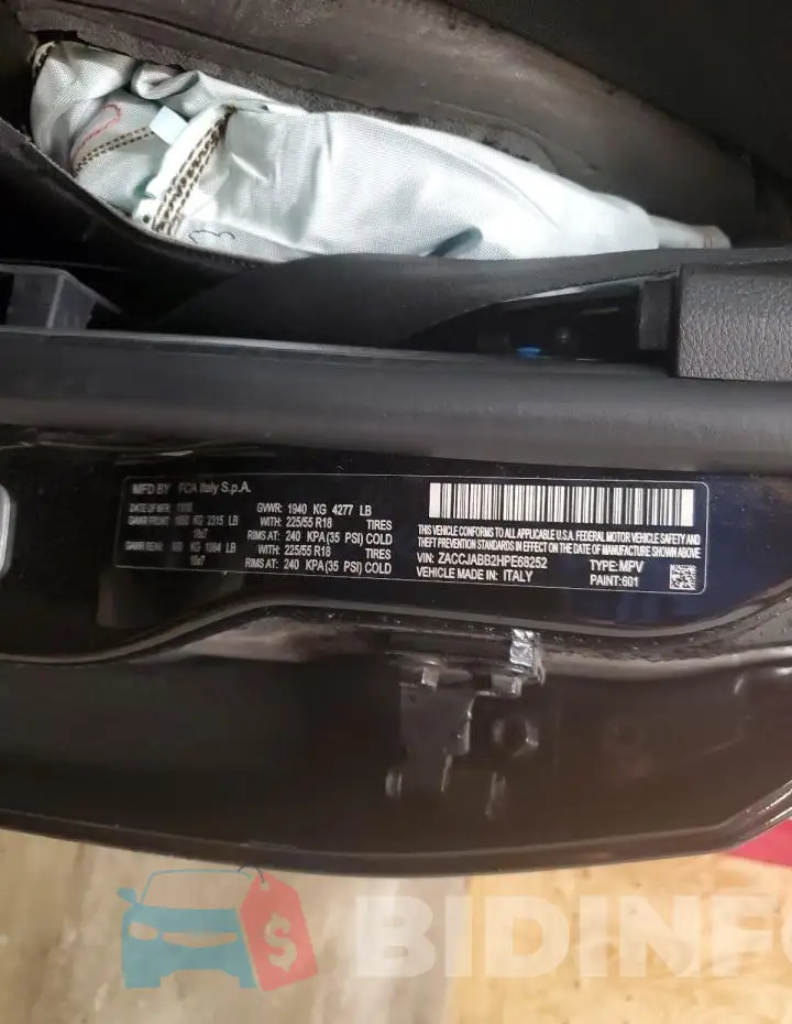 ZACCJABB2HPE68252 Photo# 14