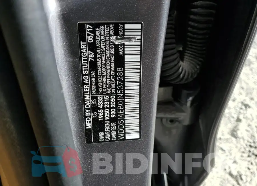 WDDSJ4EB0JN537288 Photo# 13