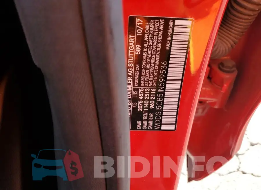 WDDSJ5CB5JN599536 Photo# 13