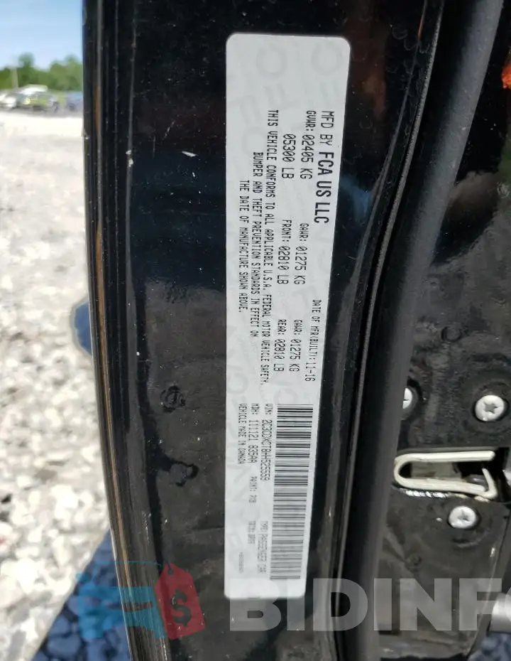 2C3CDXCT8HH525559 Photo# 12