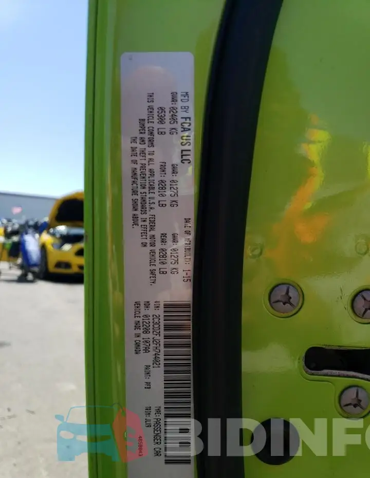 2C3CDZFJ2FH744021 Photo# 12