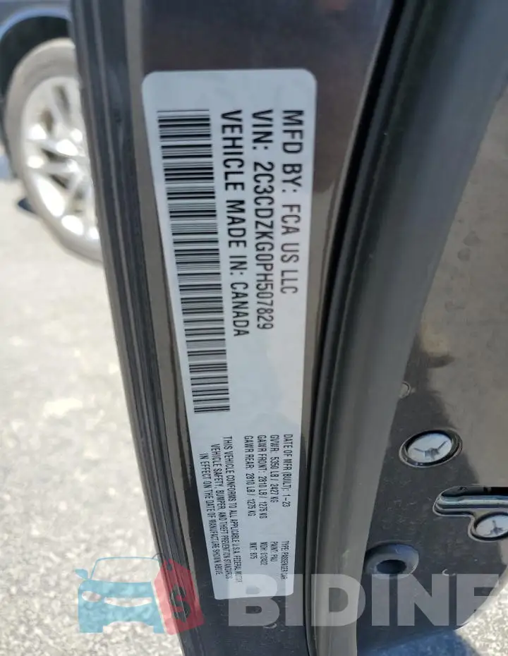 2C3CDZKG0PH507829 Photo# 13