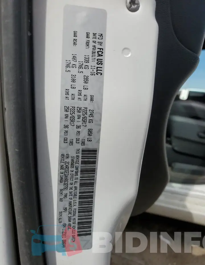 2C4RDGEGXHR632791 Photo# 14