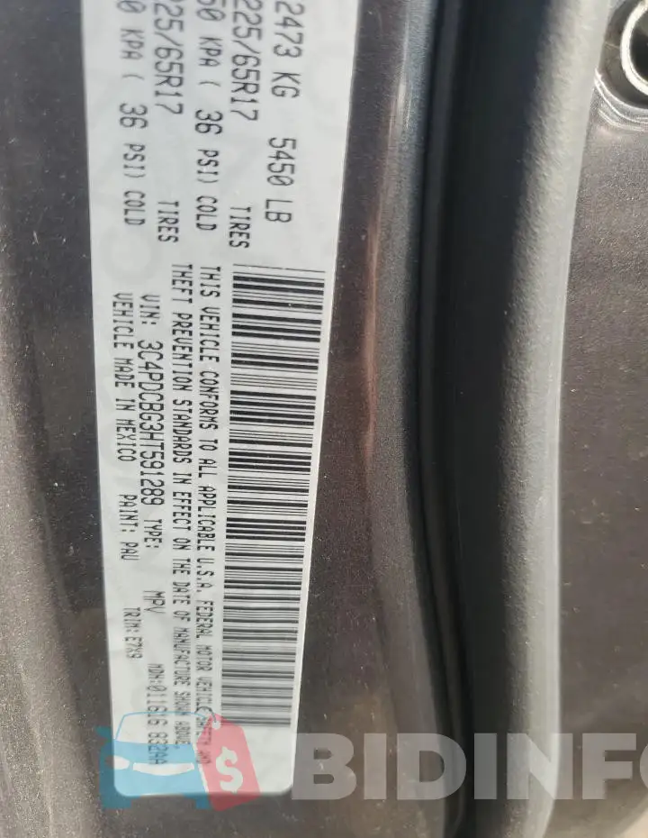3C4PDCBG3HT591289 Photo# 13