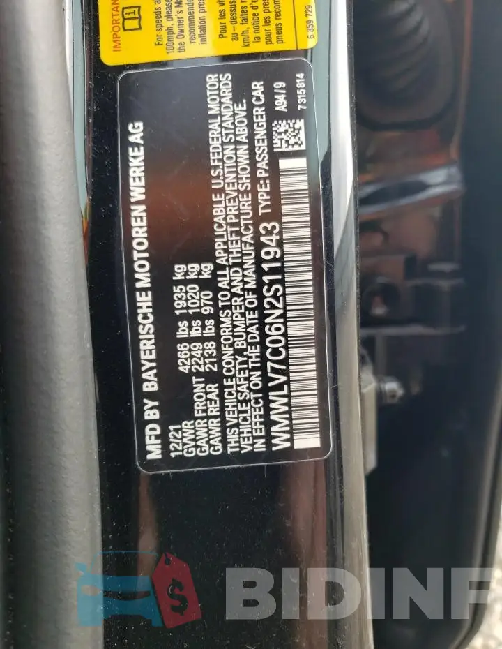 WMWLV7C06N2S11943 Photo# 13