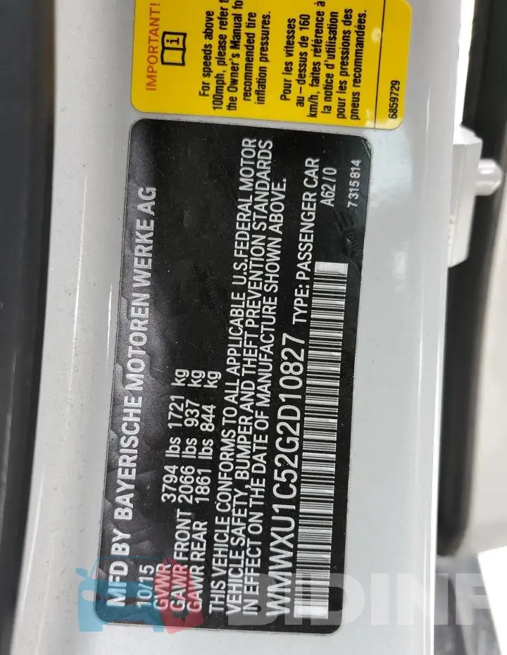 WMWXU1C52G2D10827 Photo# 12
