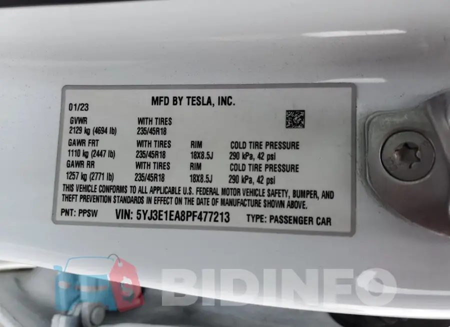 5YJ3E1EA8PF477213 Photo# 12