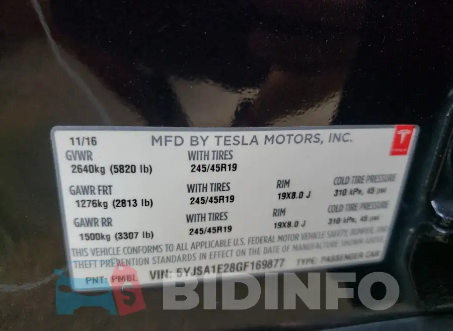 5YJSA1E28GF169877 Photo# 10