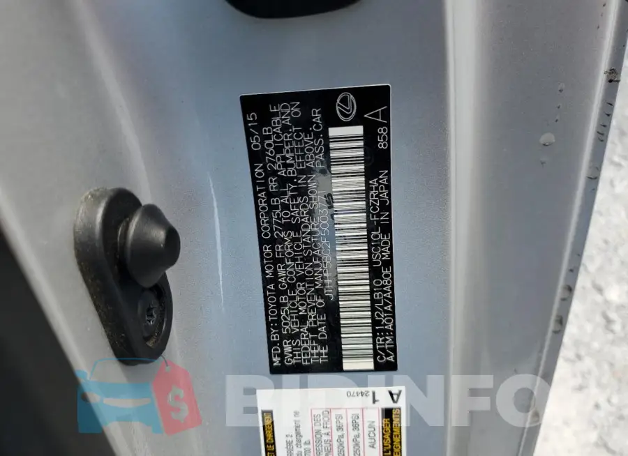 JTHHP5BC2F5003771 Photo# 12