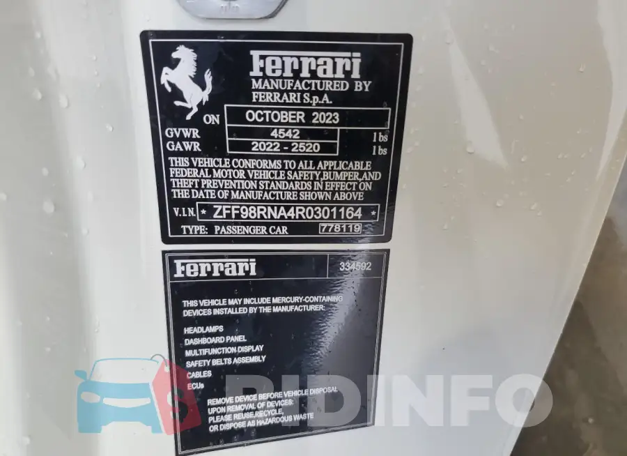 ZFF98RNA4R0301164 Photo# 13