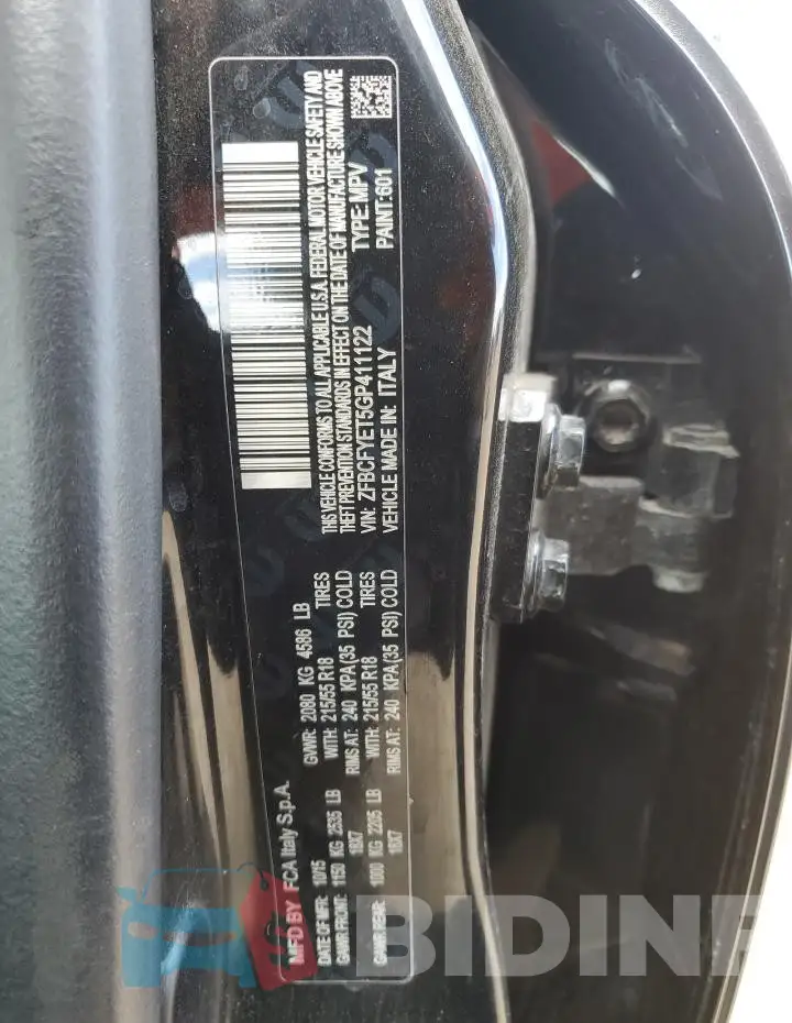 ZFBCFYET5GP411122 Photo# 12