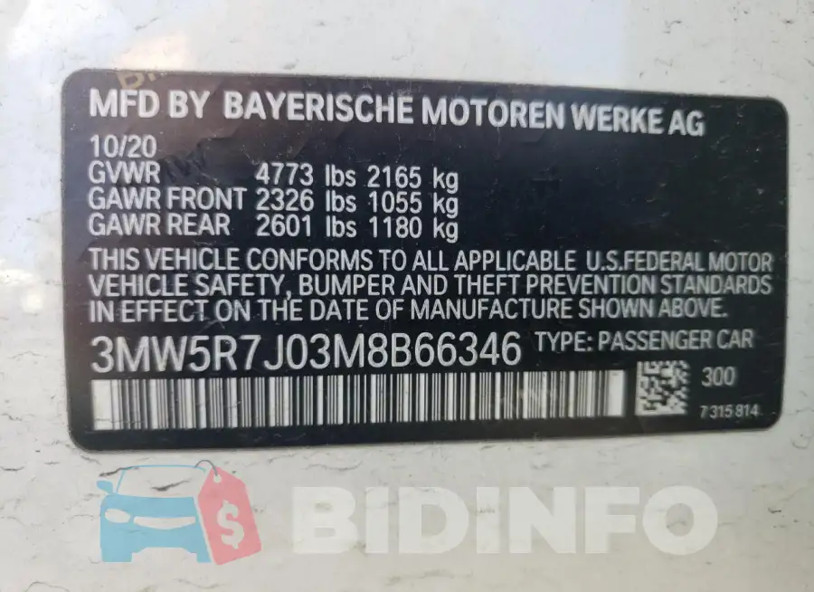 3MW5R7J03M8B66346 Photo# 12
