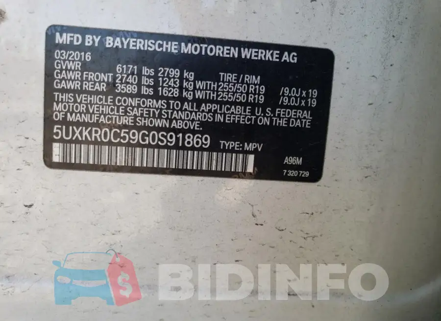 5UXKR0C59G0S91869 Photo# 13