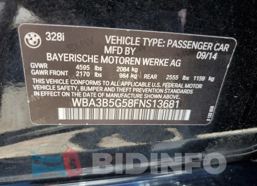 WBA3B5G58FNS13681 Photo# 13