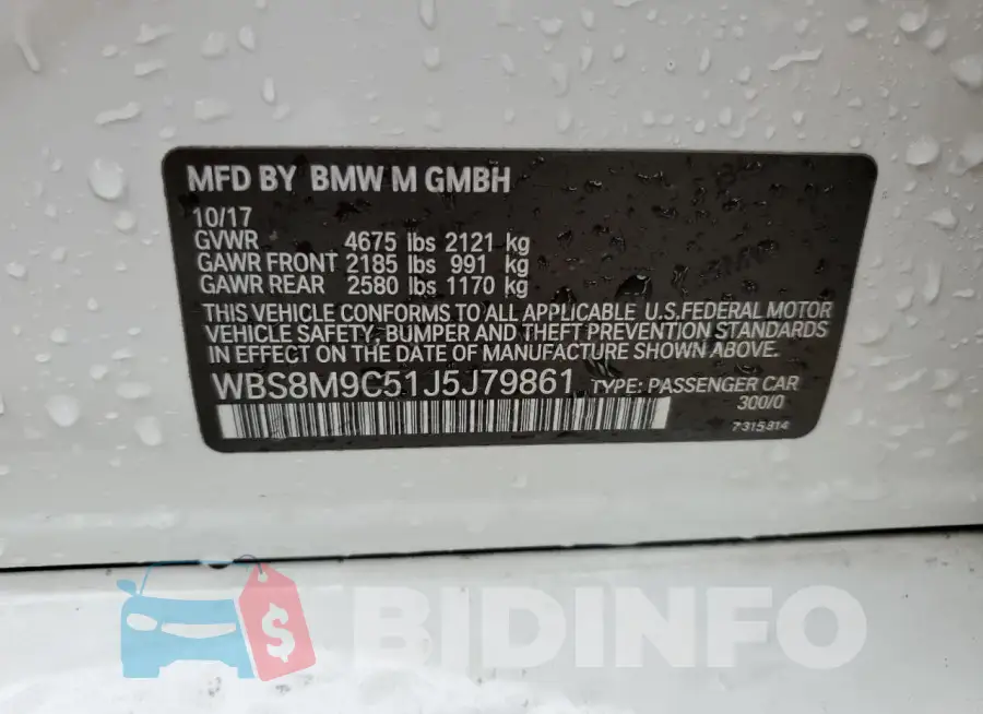 WBS8M9C51J5J79861 Photo# 12