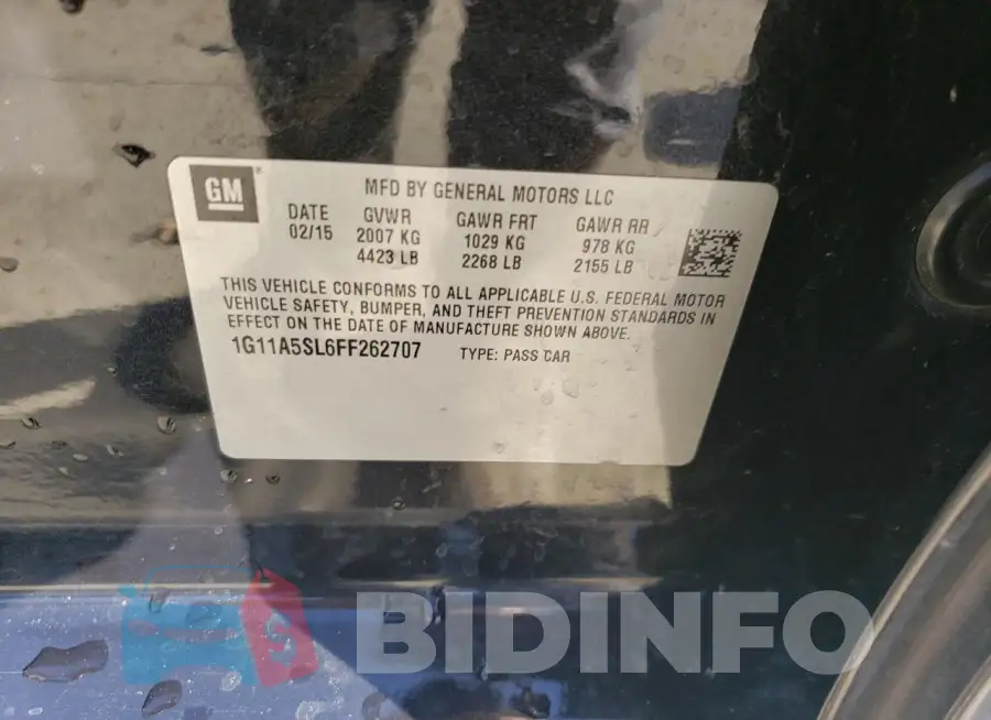 1G11A5SL6FF262707 Photo# 12