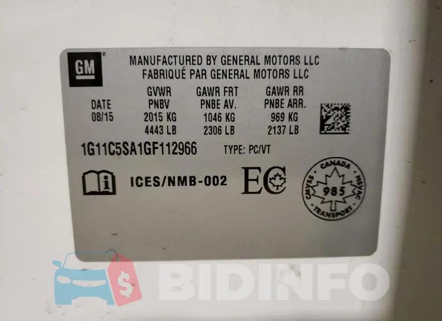 1G11C5SA1GF112966 Photo# 12