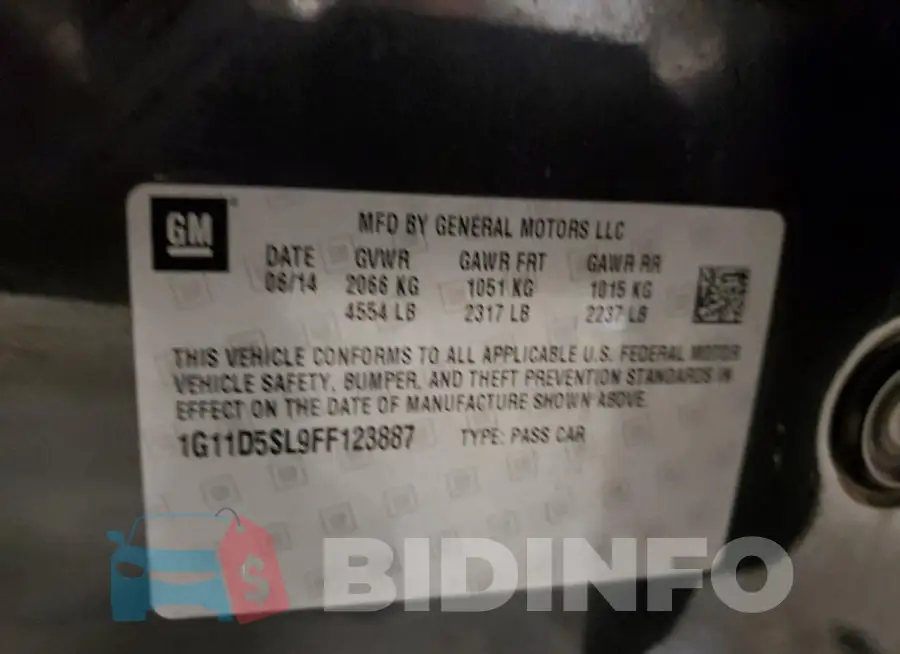 1G11D5SL9FF123887 Photo# 12