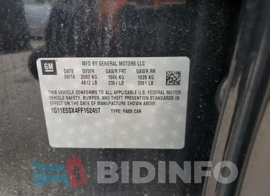 1G11E5SX4FF162497 Photo# 12