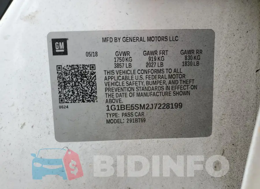 1G1BE5SM2J7228199 Photo# 12