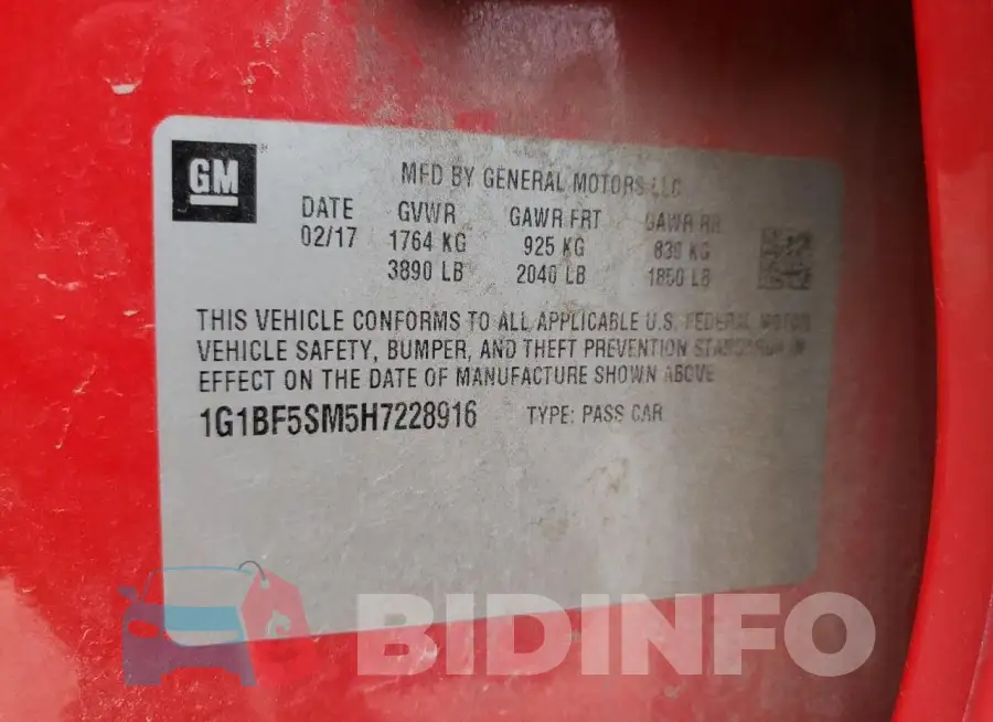 1G1BF5SM5H7228916 Photo# 12