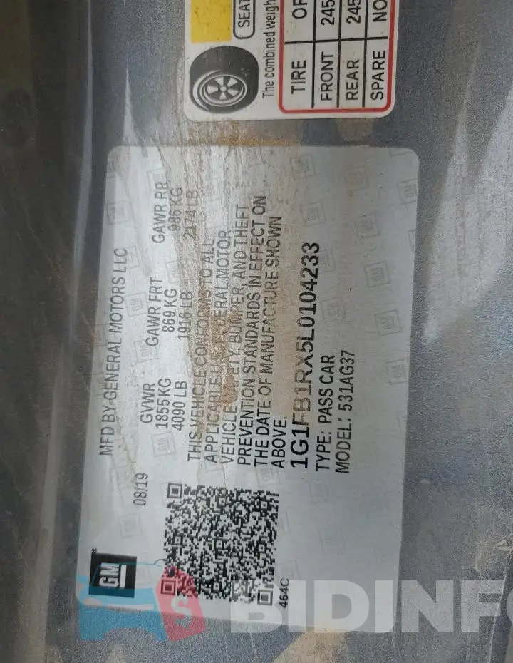 1G1FB1RX5L0104233 Photo# 12