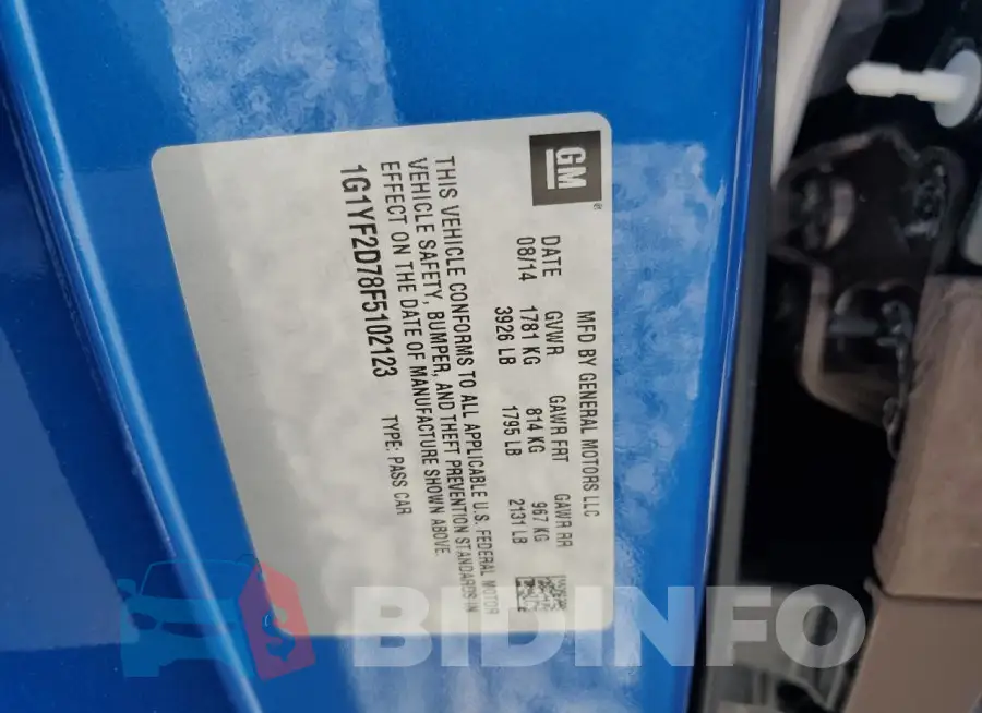 1G1YF2D78F5102123 Photo# 12